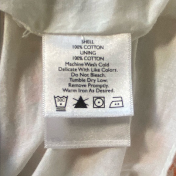 Eddie Bauer V Neck Faux Wrap 100% Cotton Floral Dress Size 12 - Picture 12 of 14